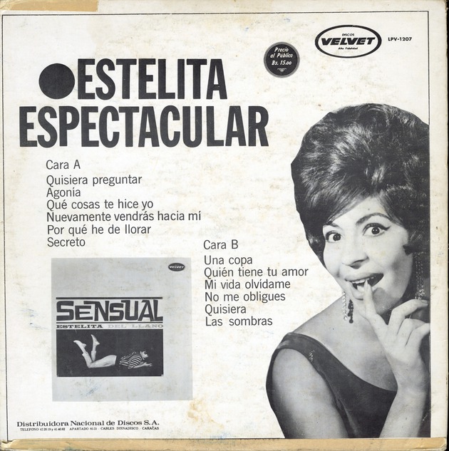 Estelita espectacular - Back Cover
